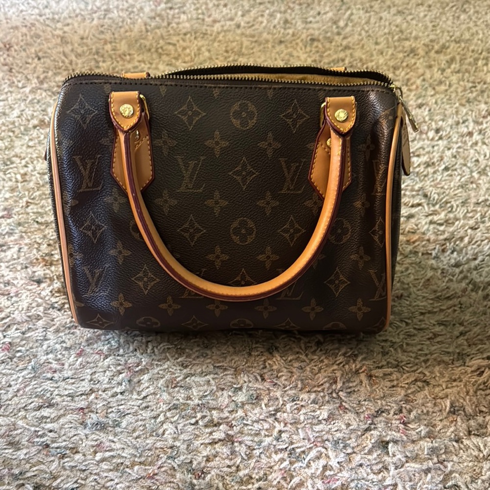Louis Vuitton Brown Satchel with Iconic Monogram